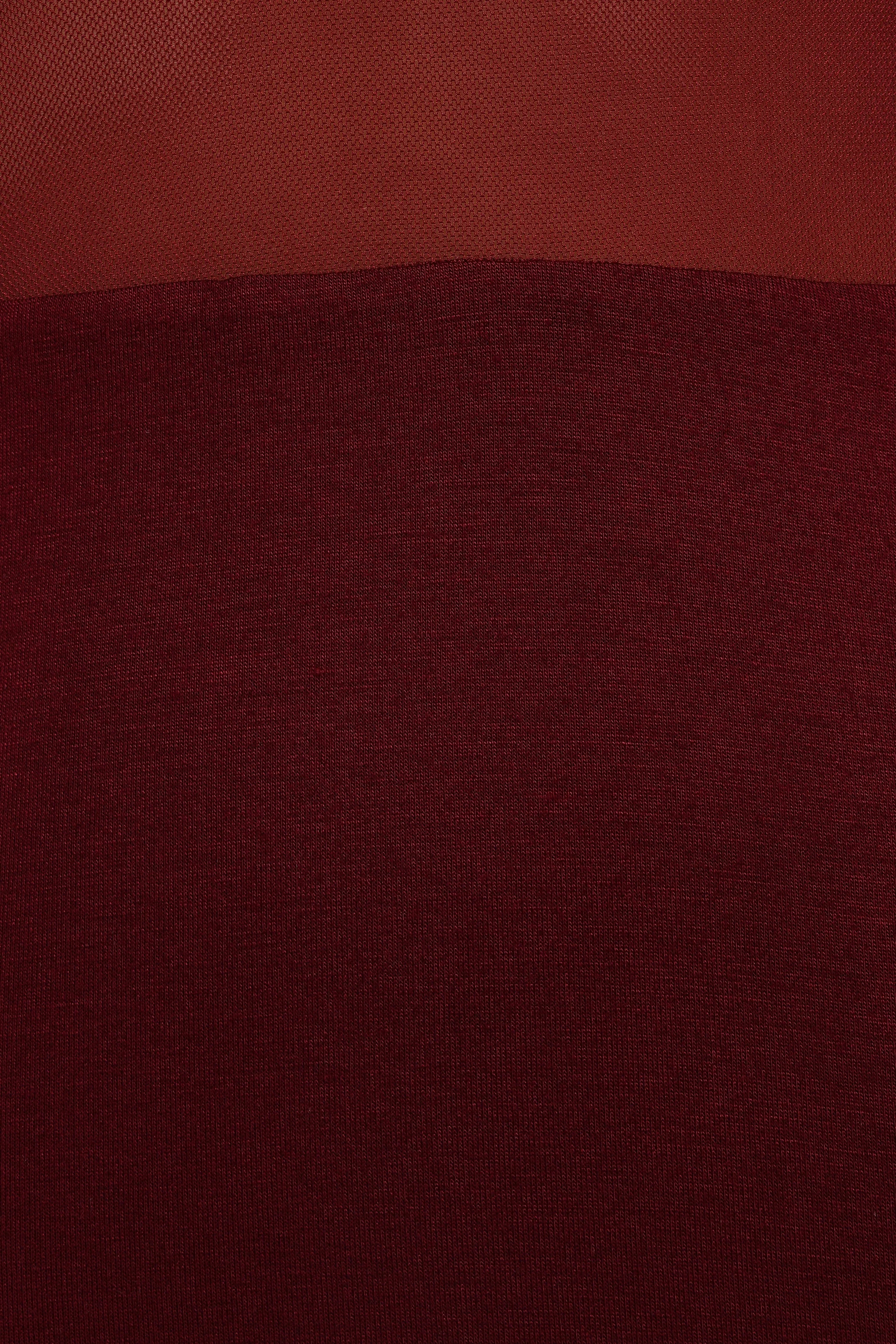 Farrow Long Sleeve Midi Dress - Wine