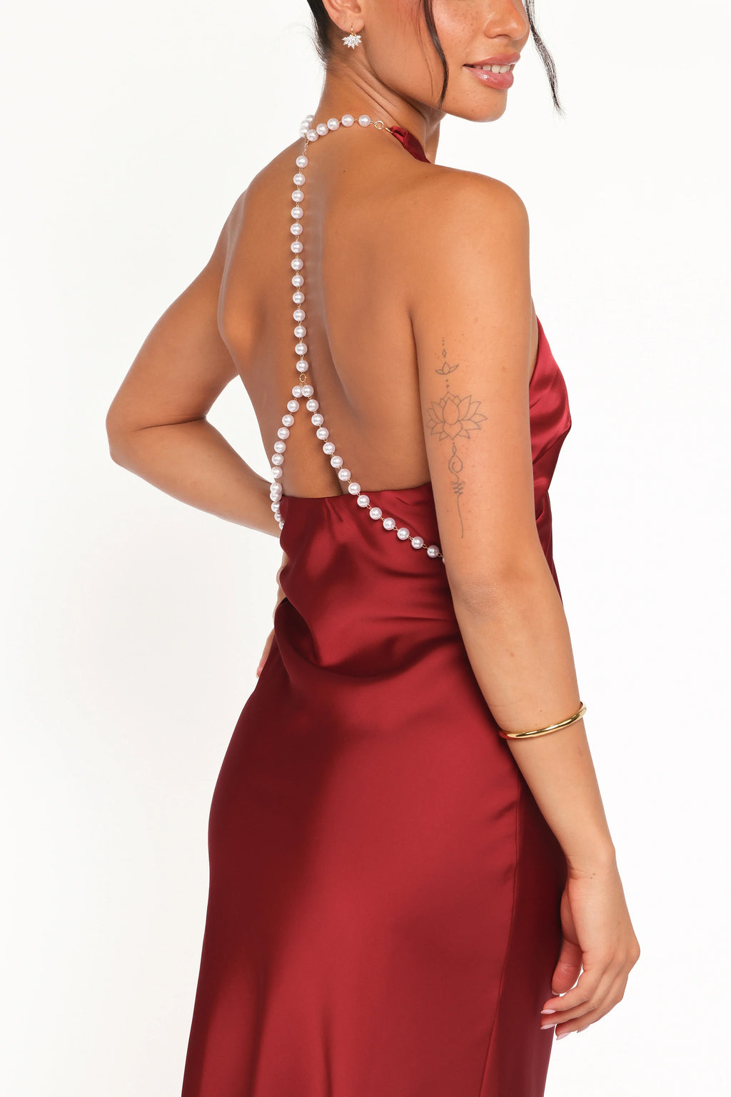 Robe longue Jeannie - Rouge foncé