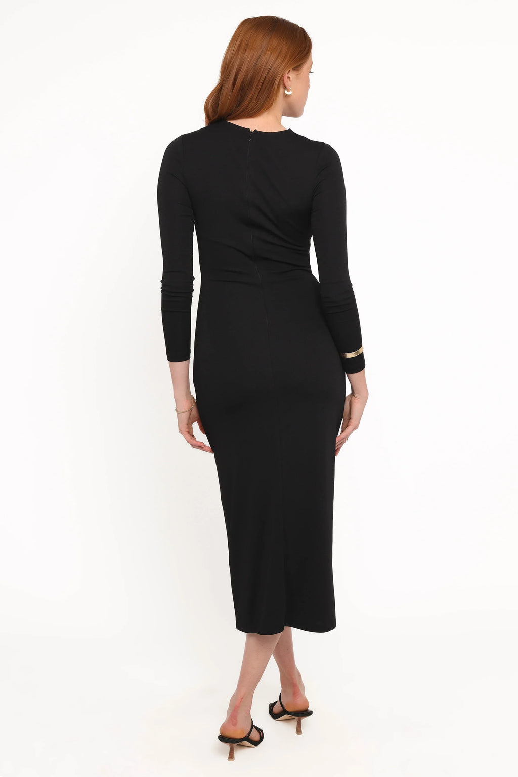 Robe longue Rogan à manches longues - Noir