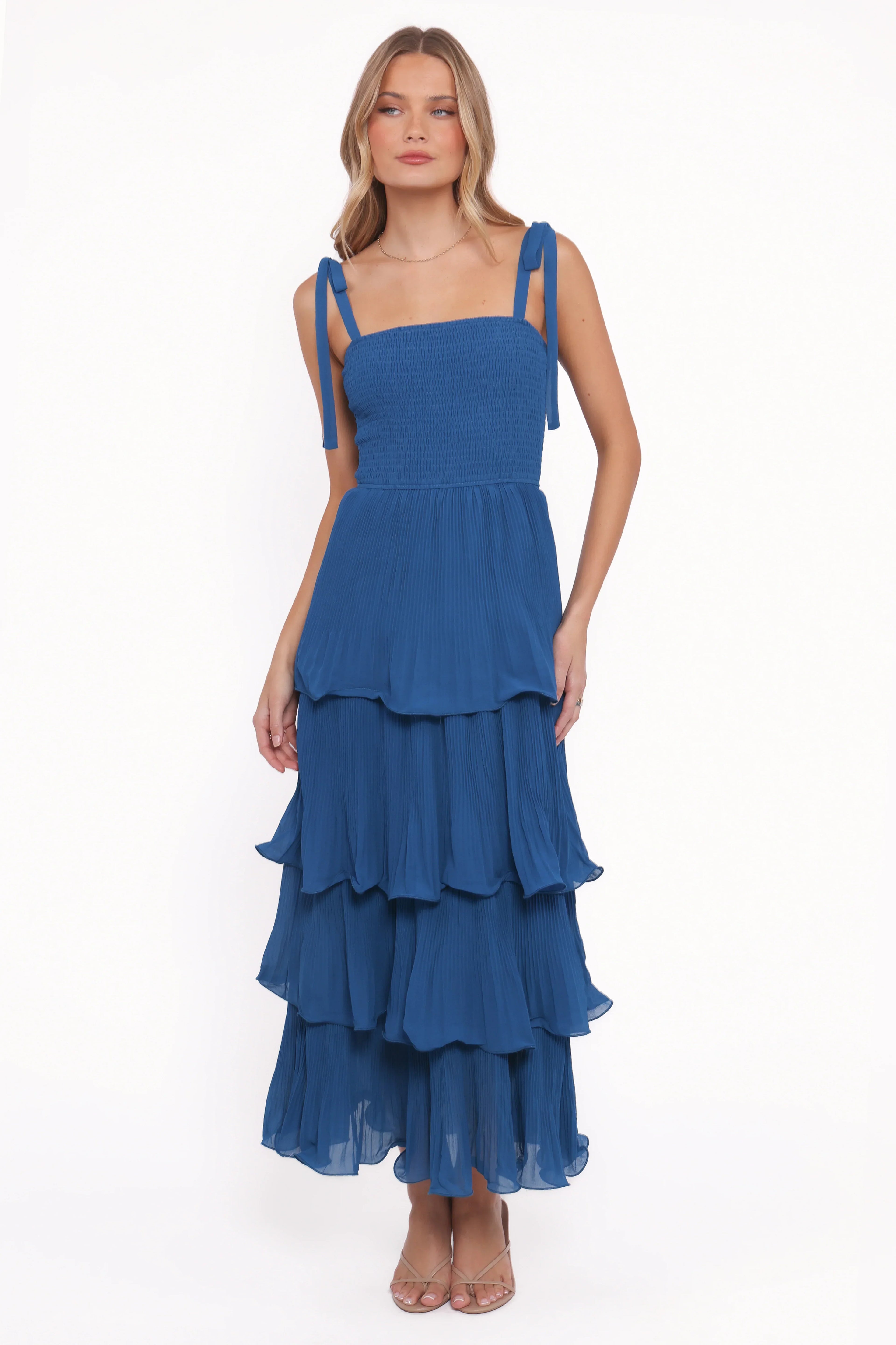 Robe longue Alira – Marine
