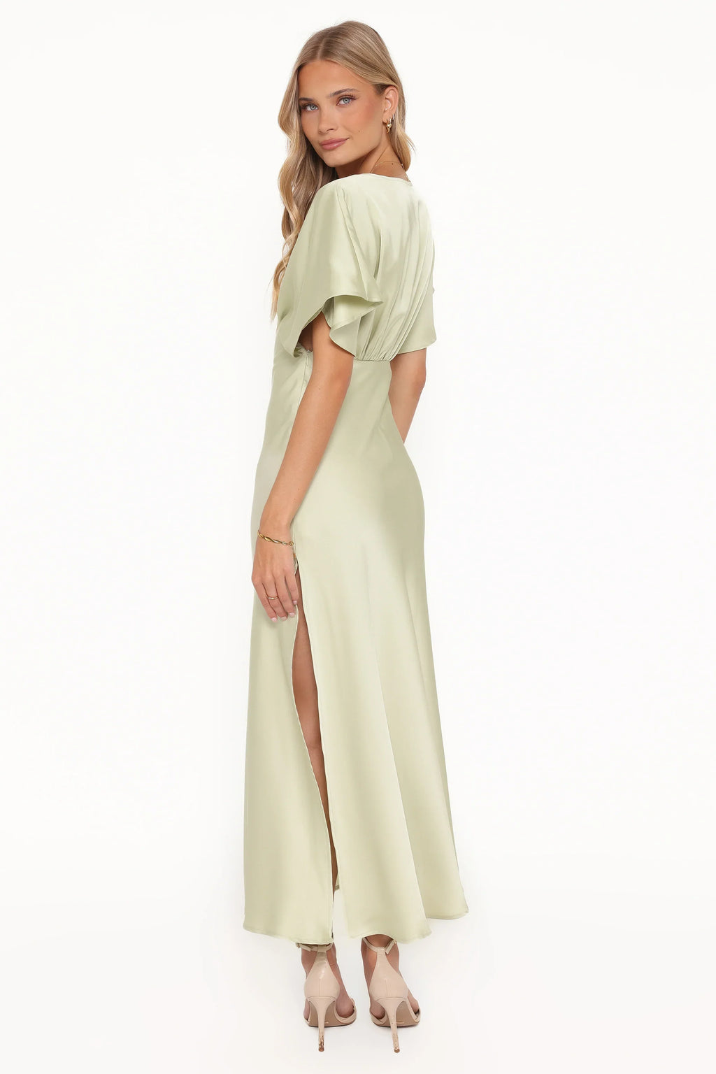 Robe longue Ricki - Vert sauge