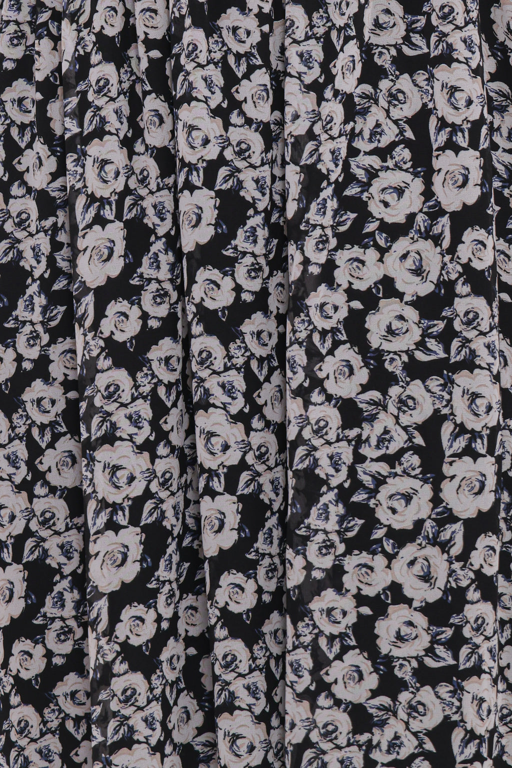 Robe longue Faith à manches longues - Imprimé floral noir