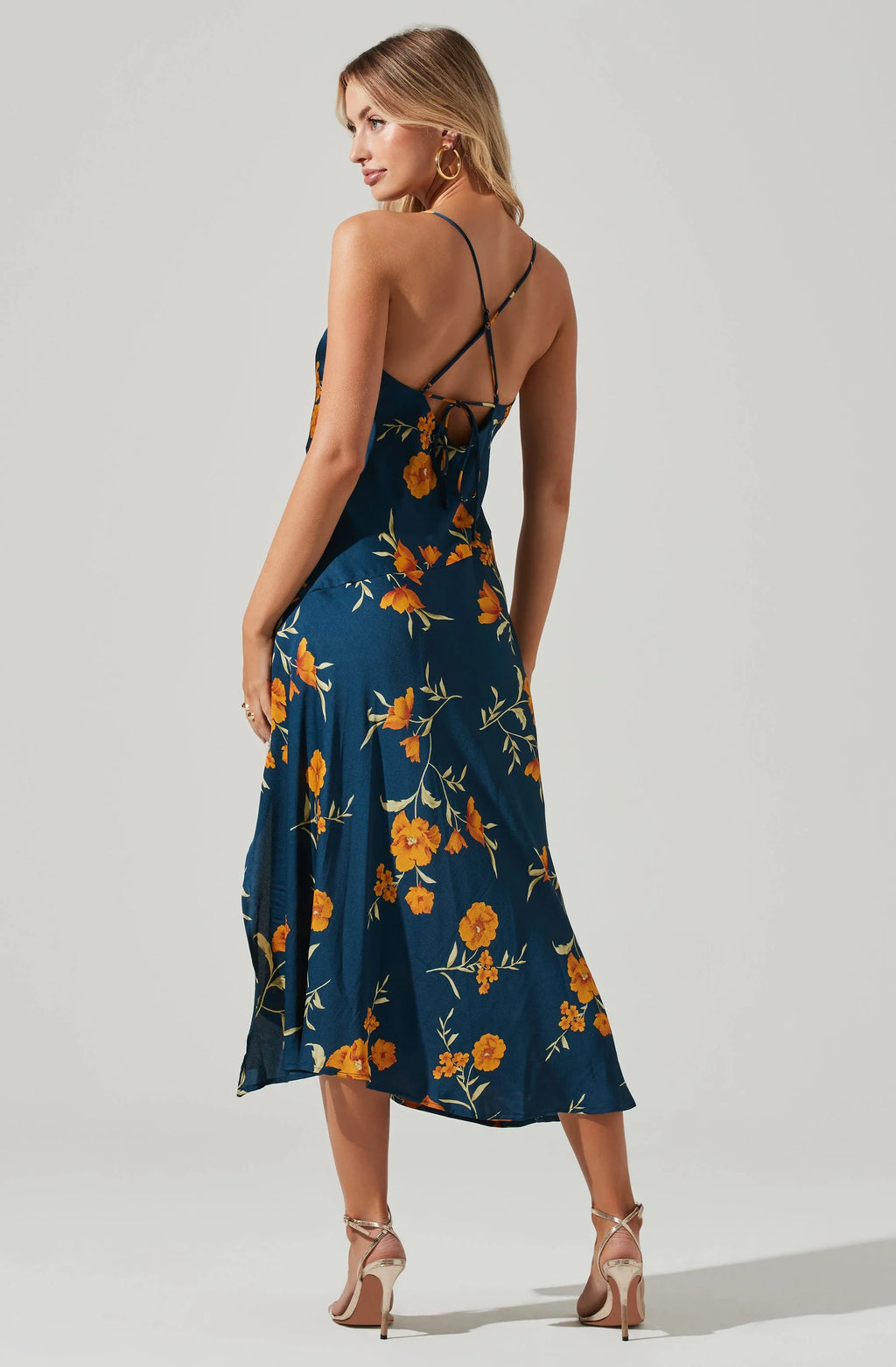 Robe midi florale Gaia
