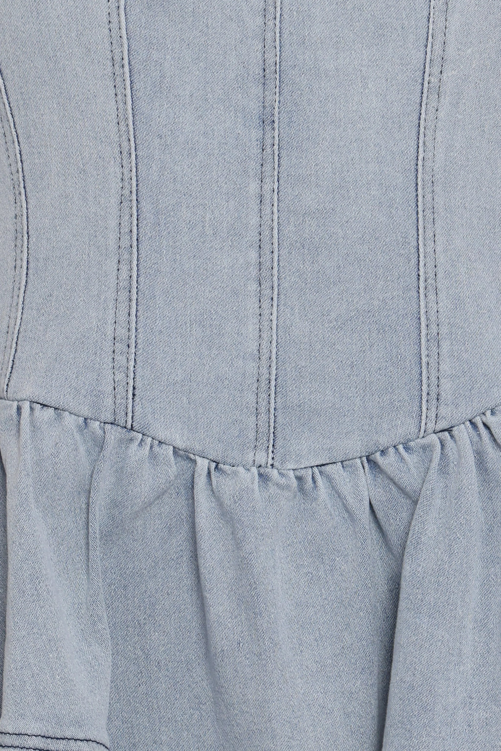 Ellen Strapless Mini Dress - Light Denim