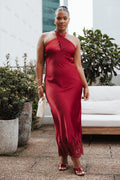 Robe longue Jeannie - Rouge foncé