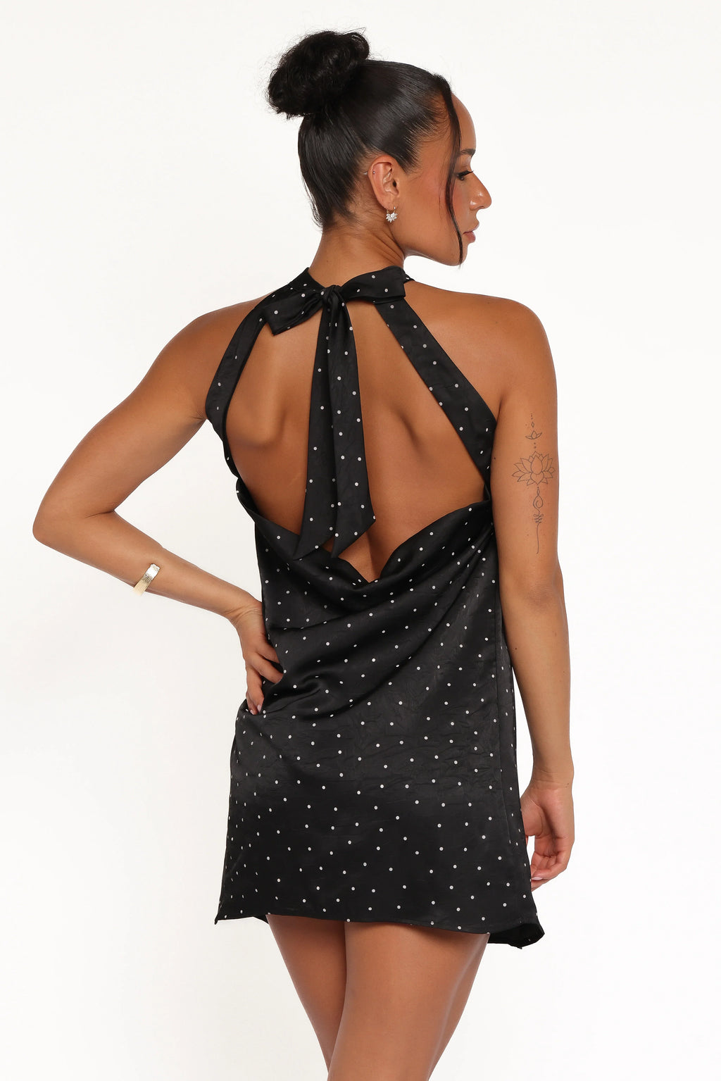Robe Courte Gabrielle - Pois Noirs