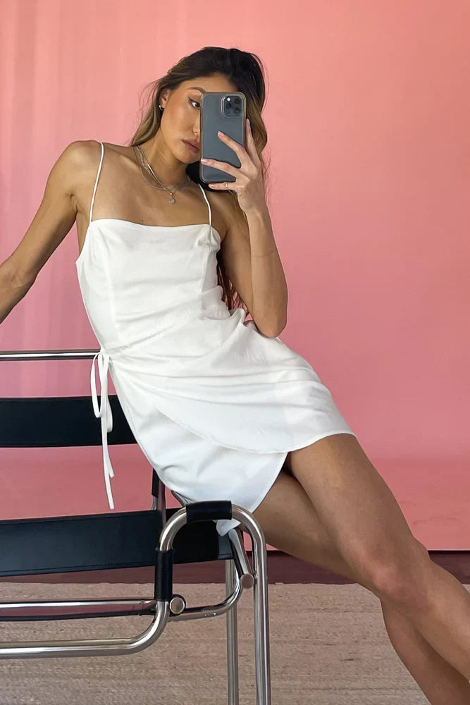 Cedar Wrap Mini Dress