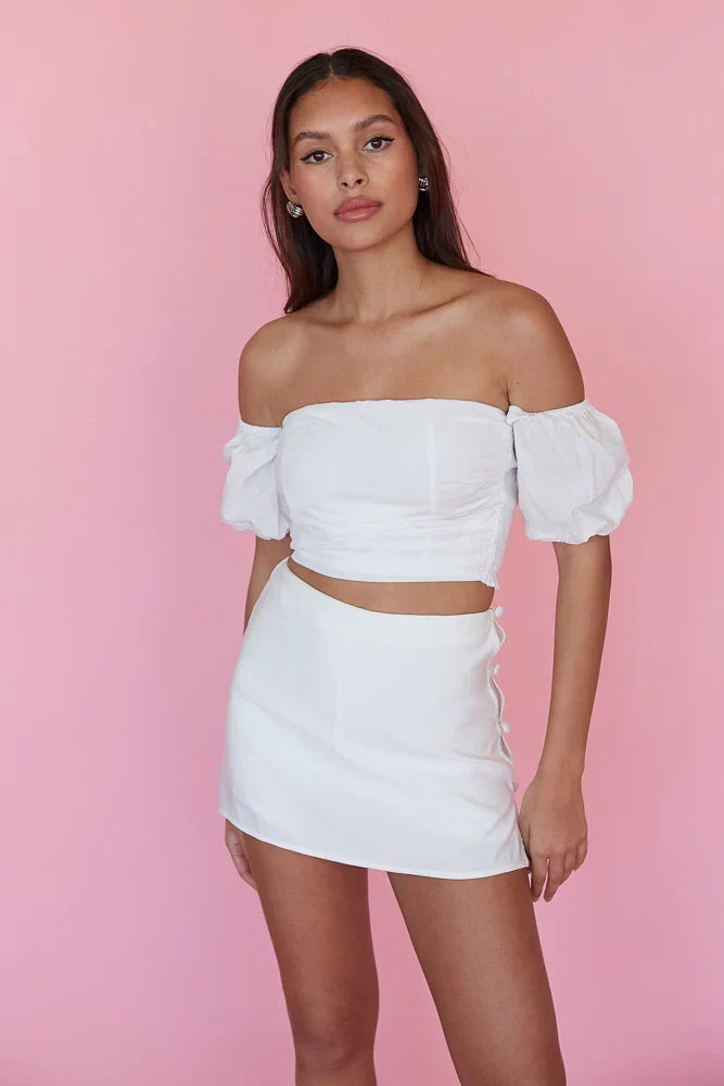 Mini-jupe-short Beck Bouton