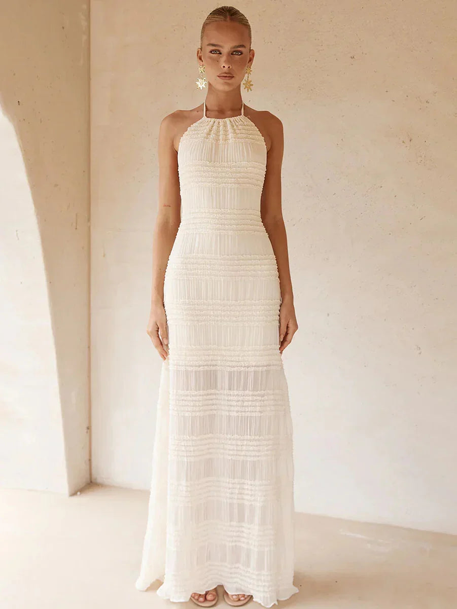 Robe longue froncée Ralita