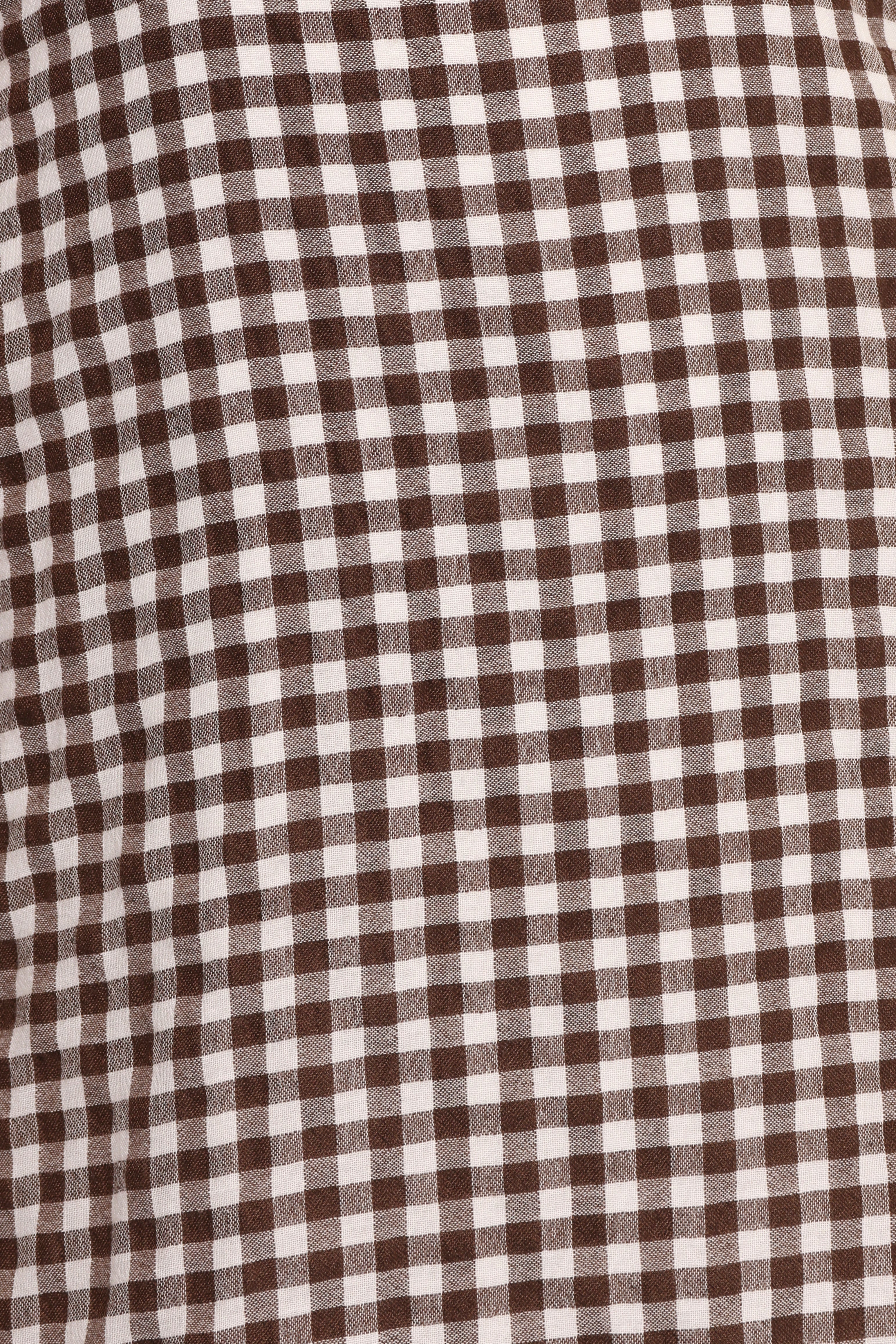 Robe Midi Queenie - Vichy Marron