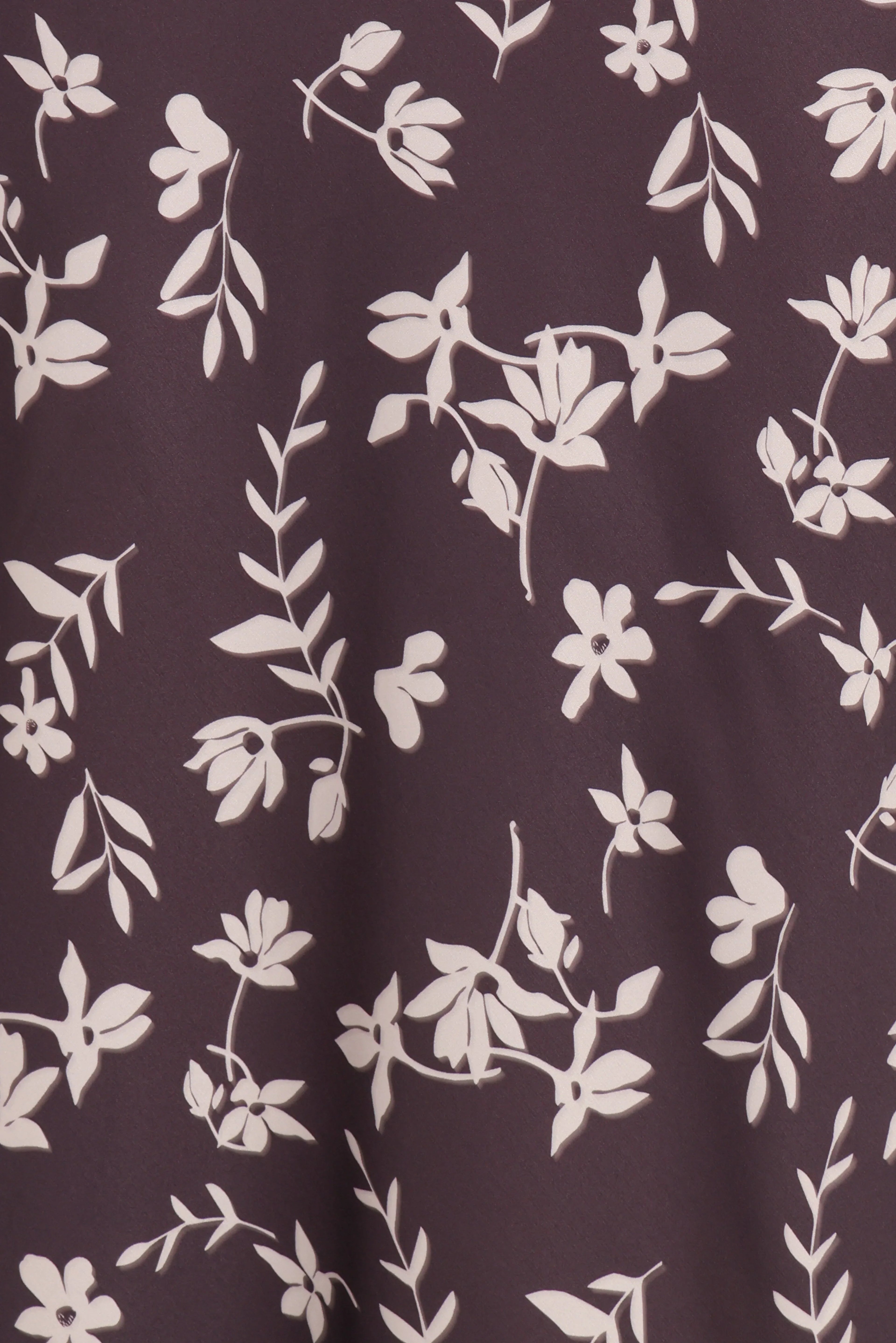 Zafira Midi Dress - Brown Cream Floral