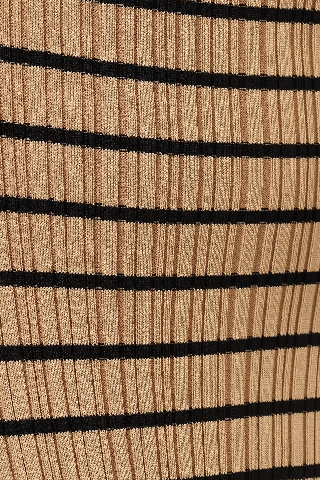 Robe midi rayée Henry - Beige Noir