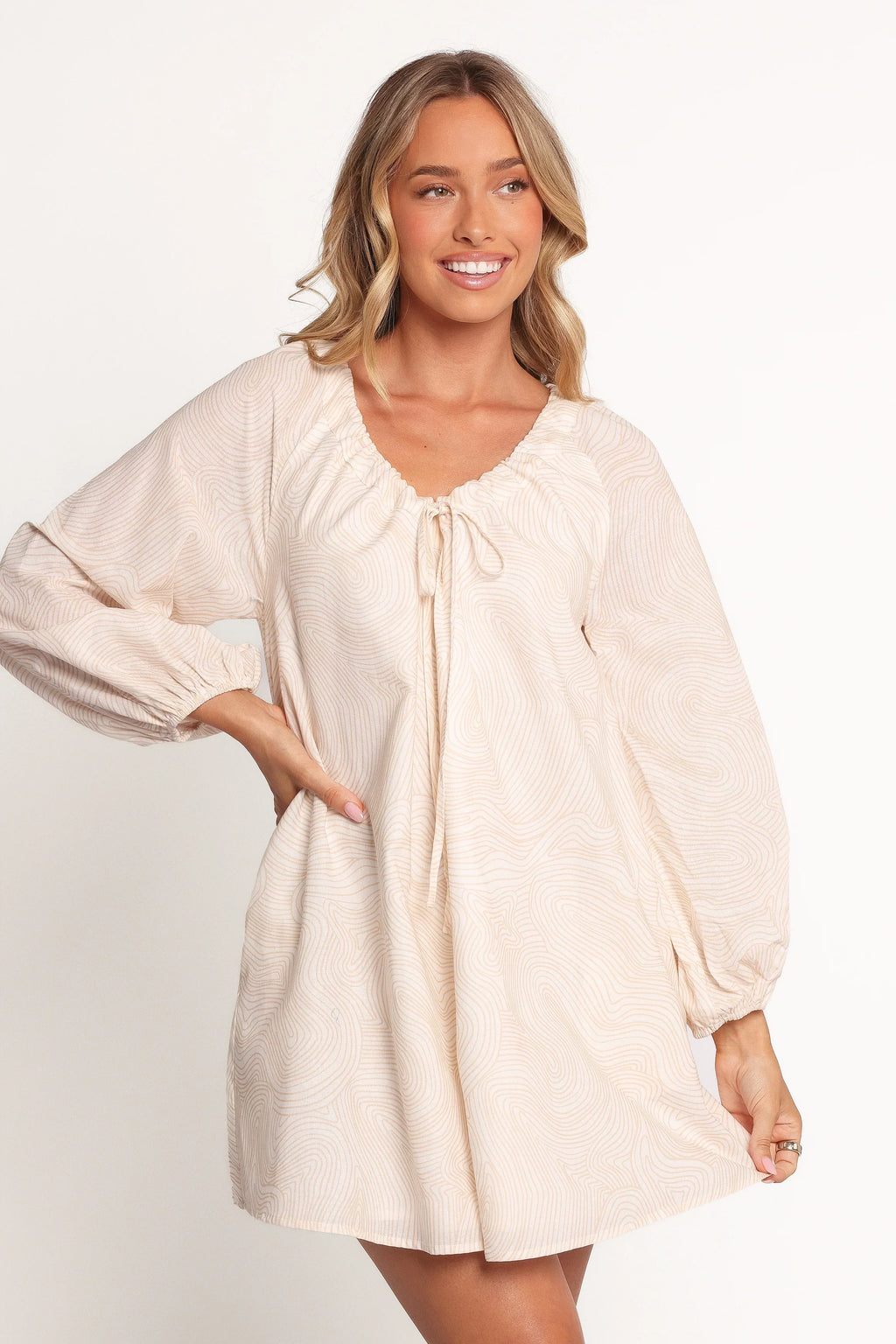 Mini-robe Walker Smock - Tan Swirl