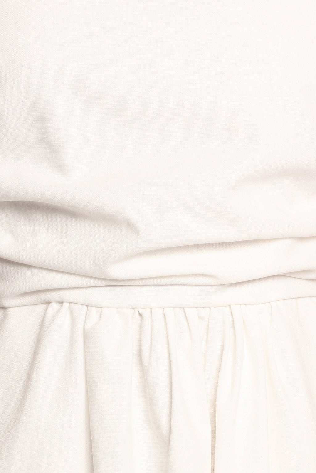 Robe midi Clo à manches bouffantes - Blanc
