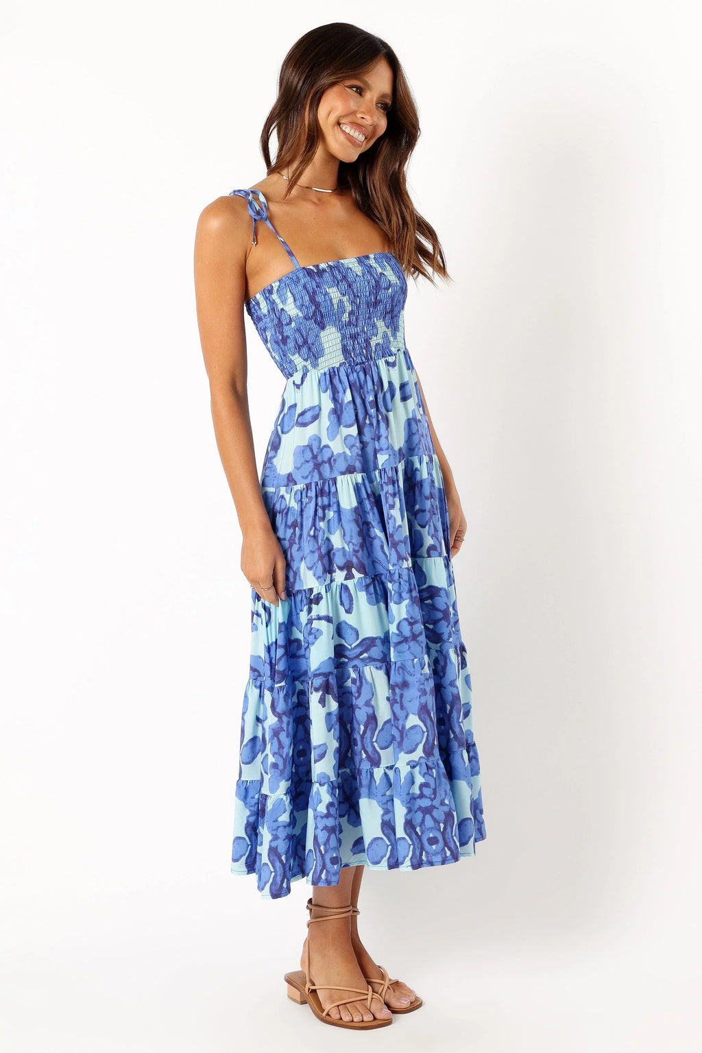 Robe Midi Amarie - Bleue