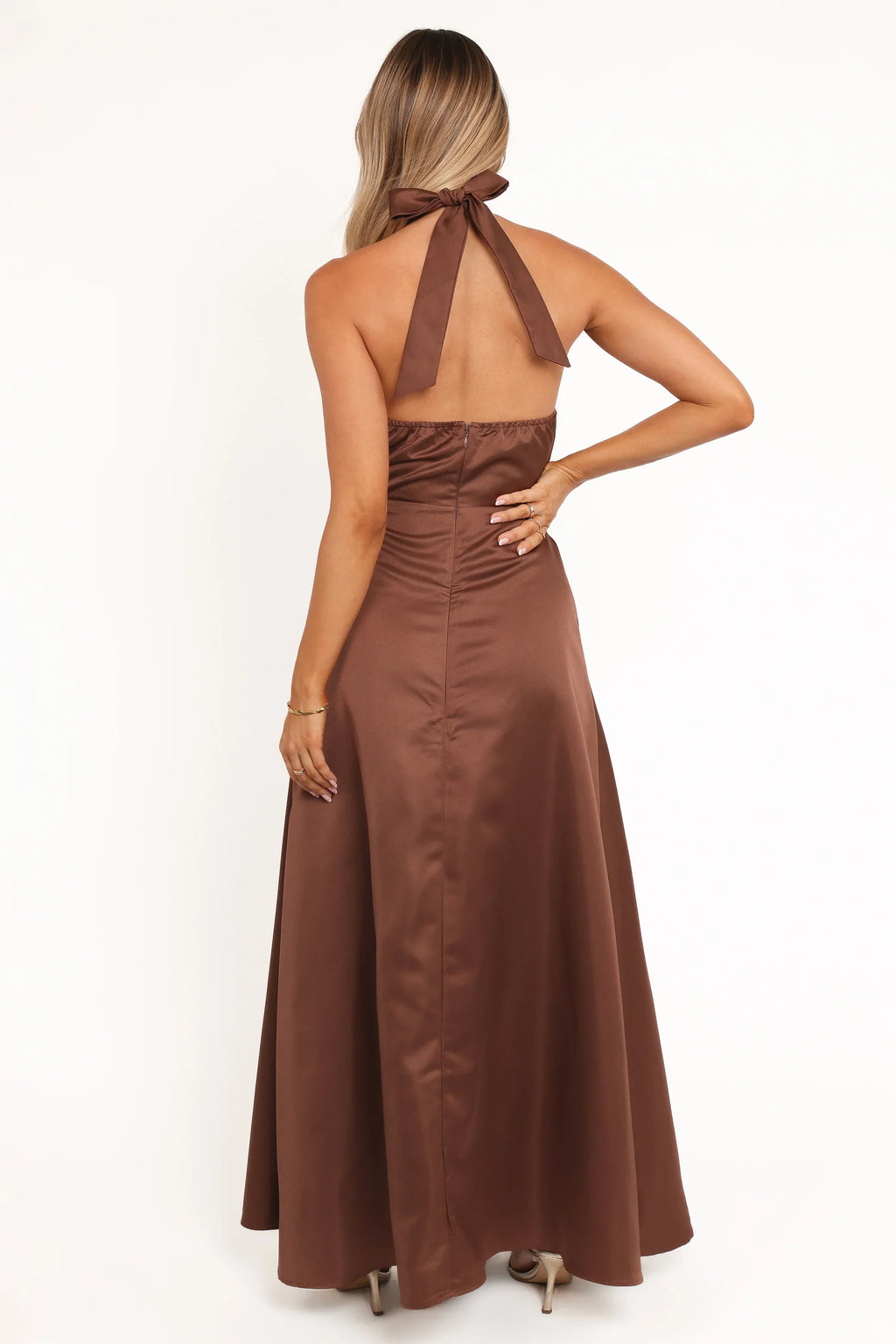 Robe longue Norva - Marron