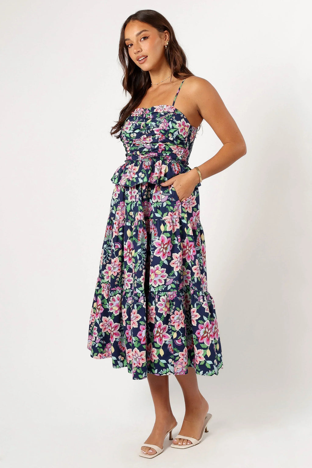 Robe midi Arlo - Marine