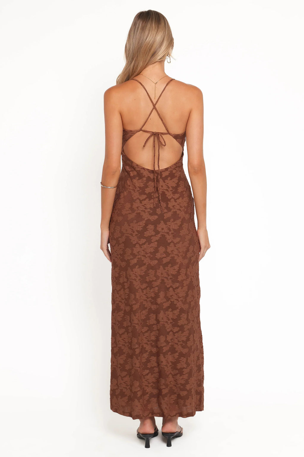 Robe longue Araminta - Marron