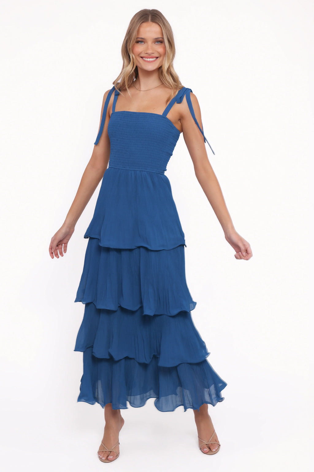 Robe longue Alira – Marine
