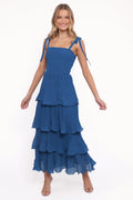 Robe longue Alira – Marine