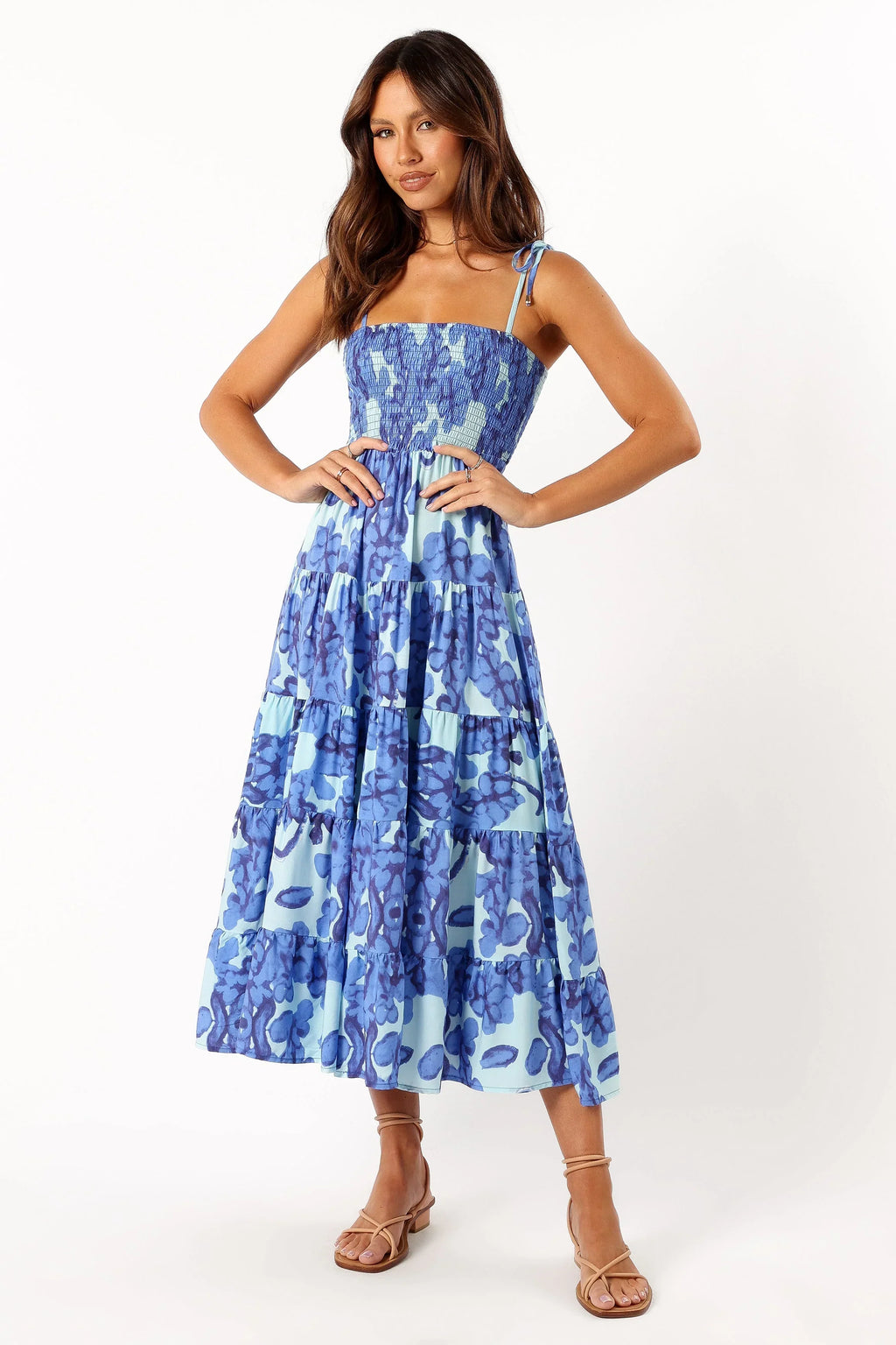 Robe Midi Amarie - Bleue
