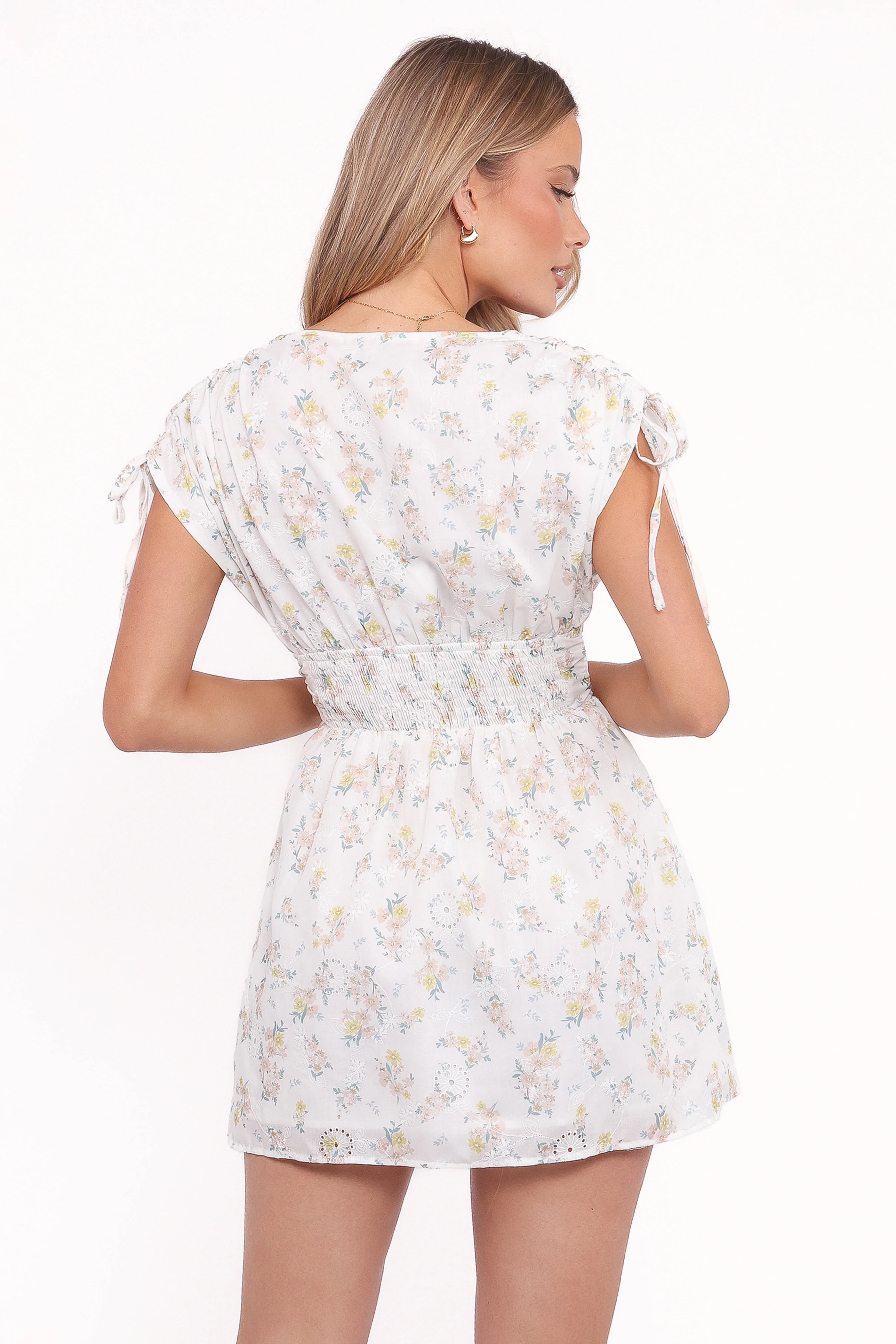 Robe Courte Volants Wendi - Imprimé Floral