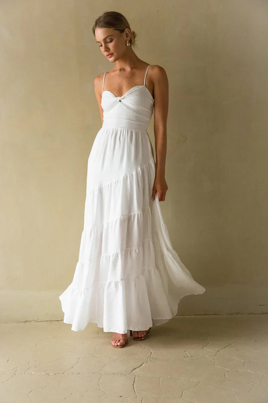 Robe longue torsadée Donna