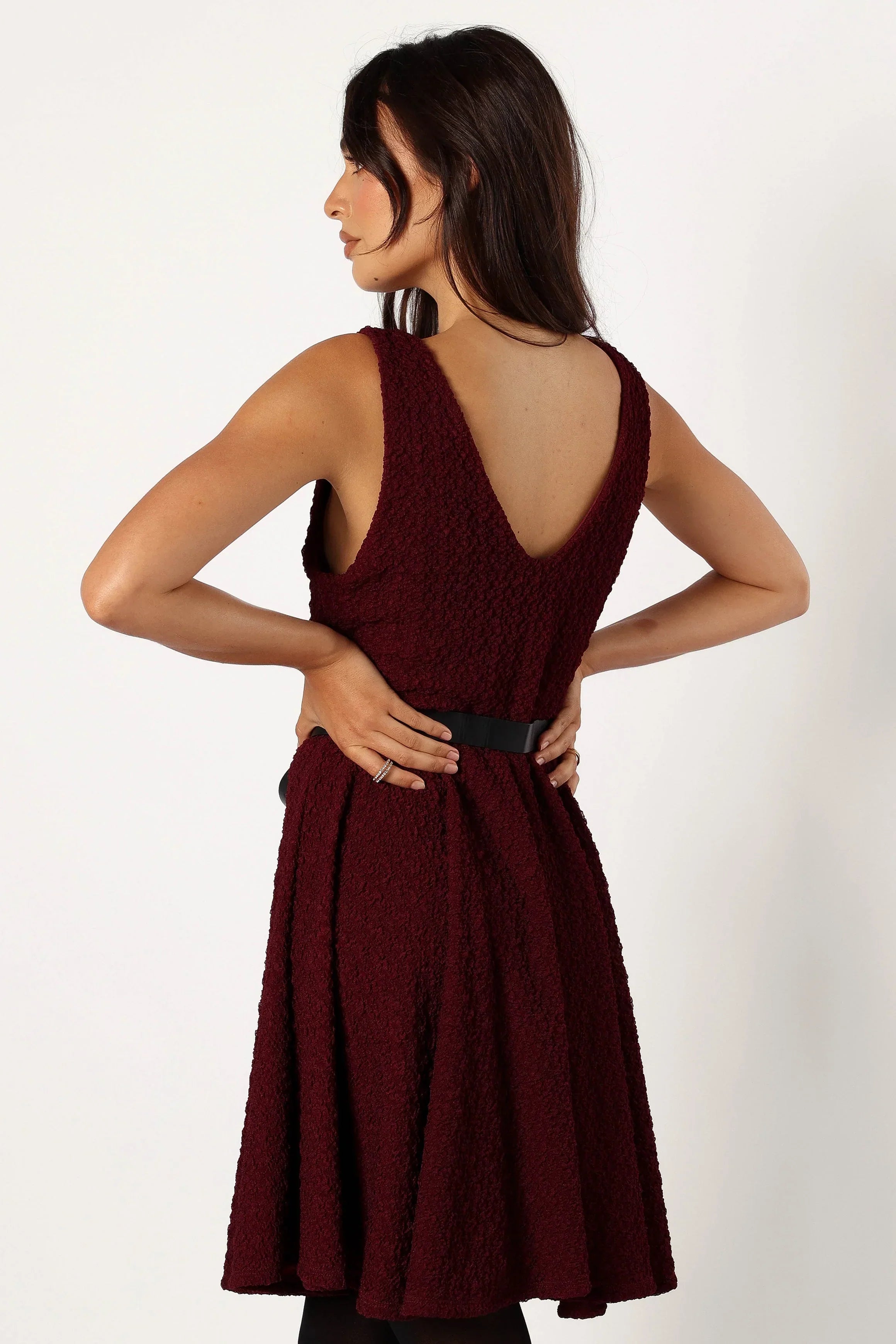 Mini-robe Margaret - Bordeaux