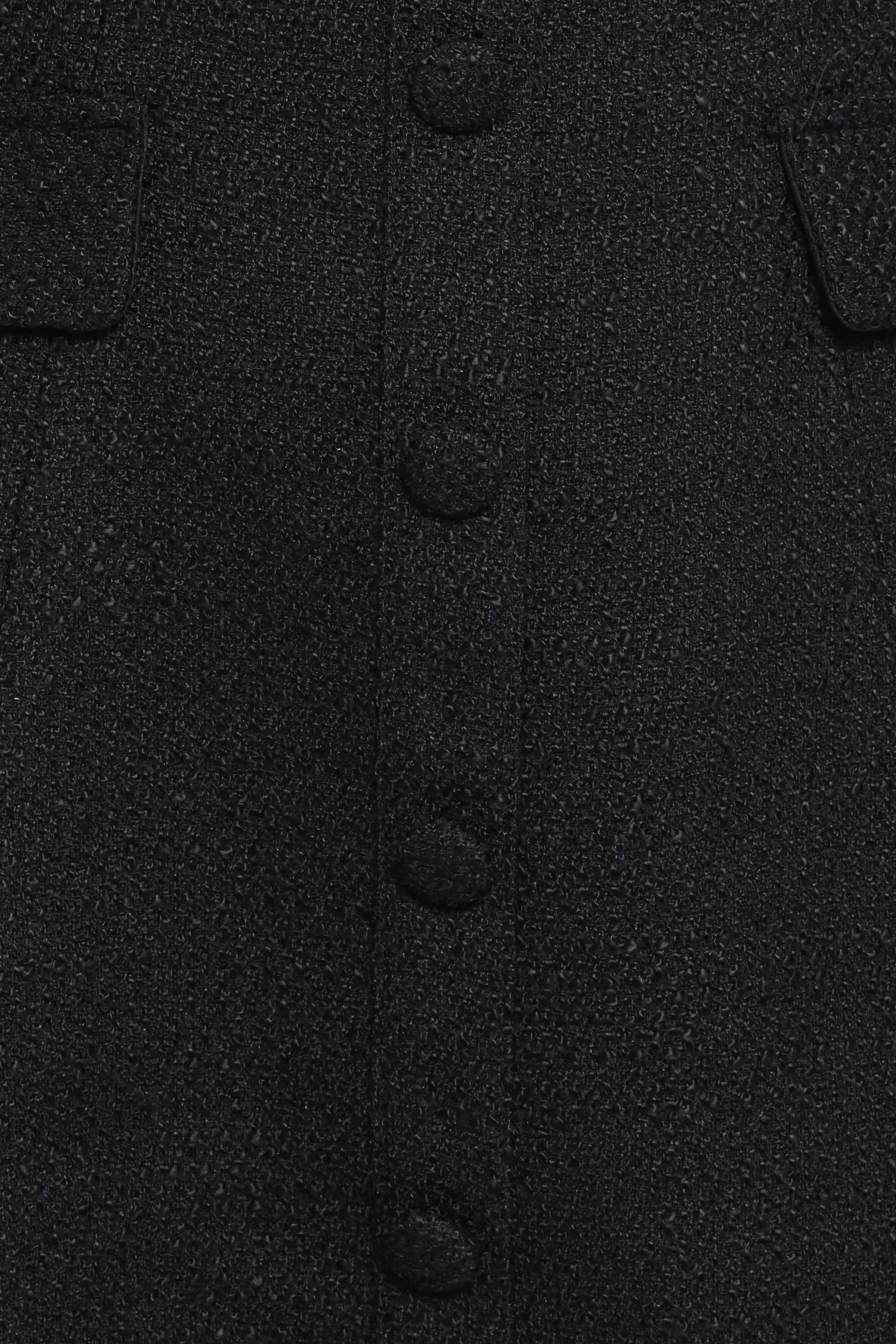 Sutton Mini Dress - Black Tweed