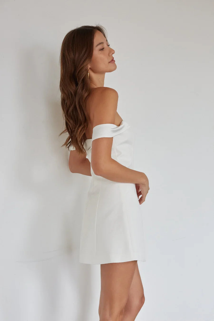 Robe courte épaules dénudées Roman