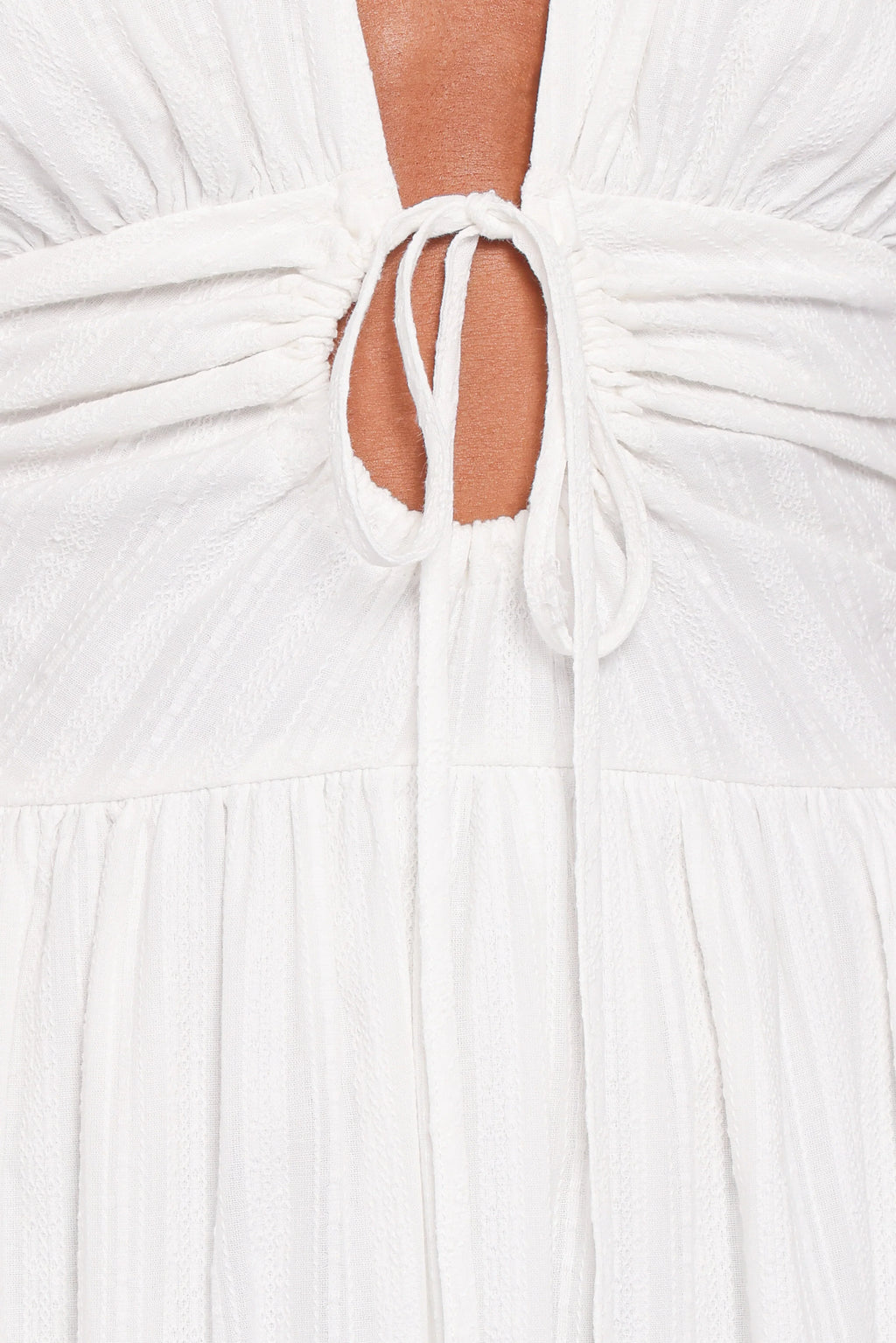 Edel Short Sleeve Maxi Dress - White