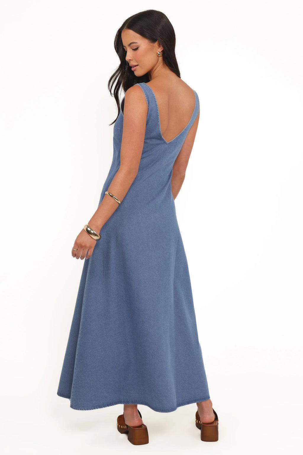 Robe longue en jean Odelia - Indigo