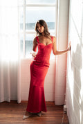 Robe longue Oura - Rouge