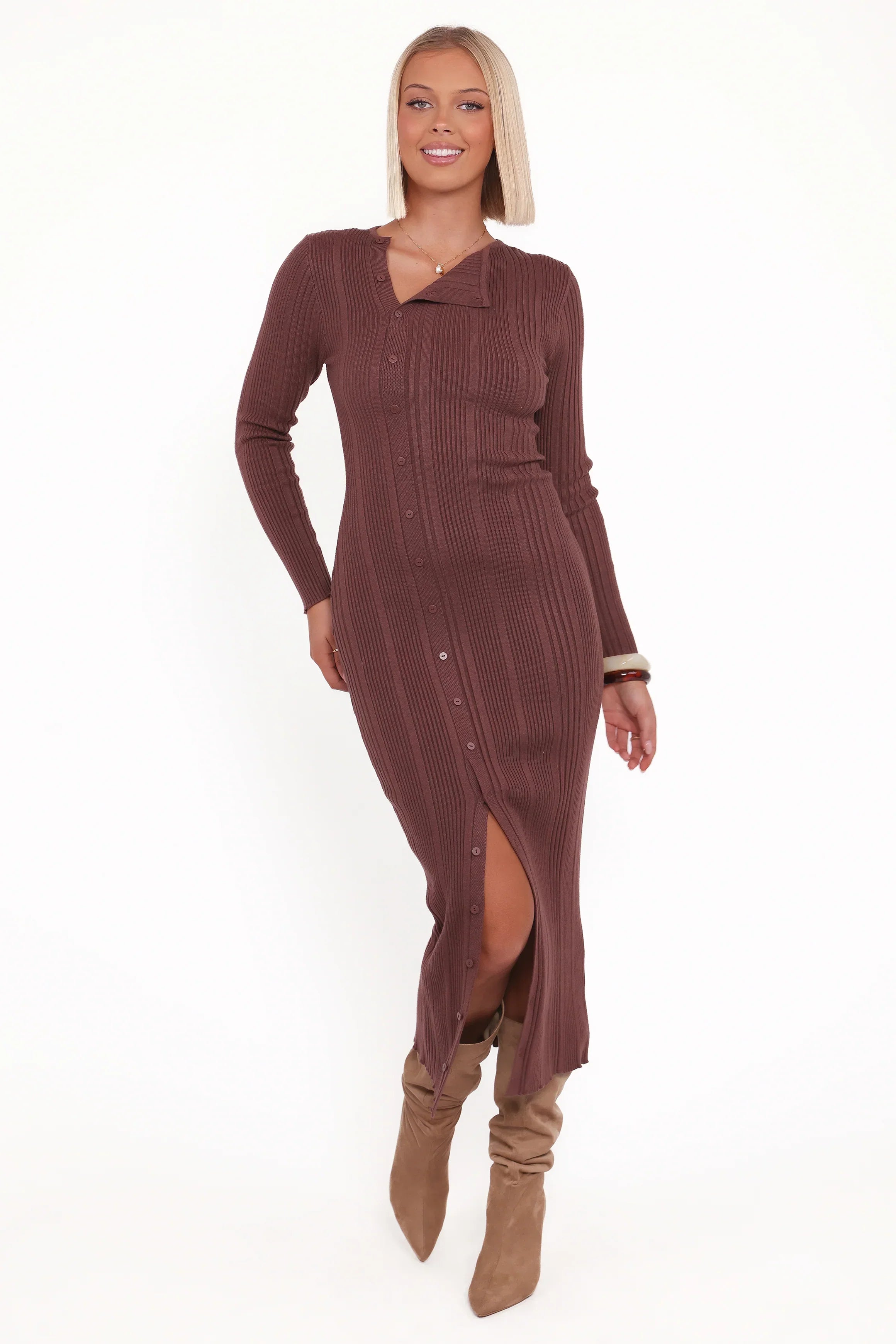 Robe midi Valia - Espresso