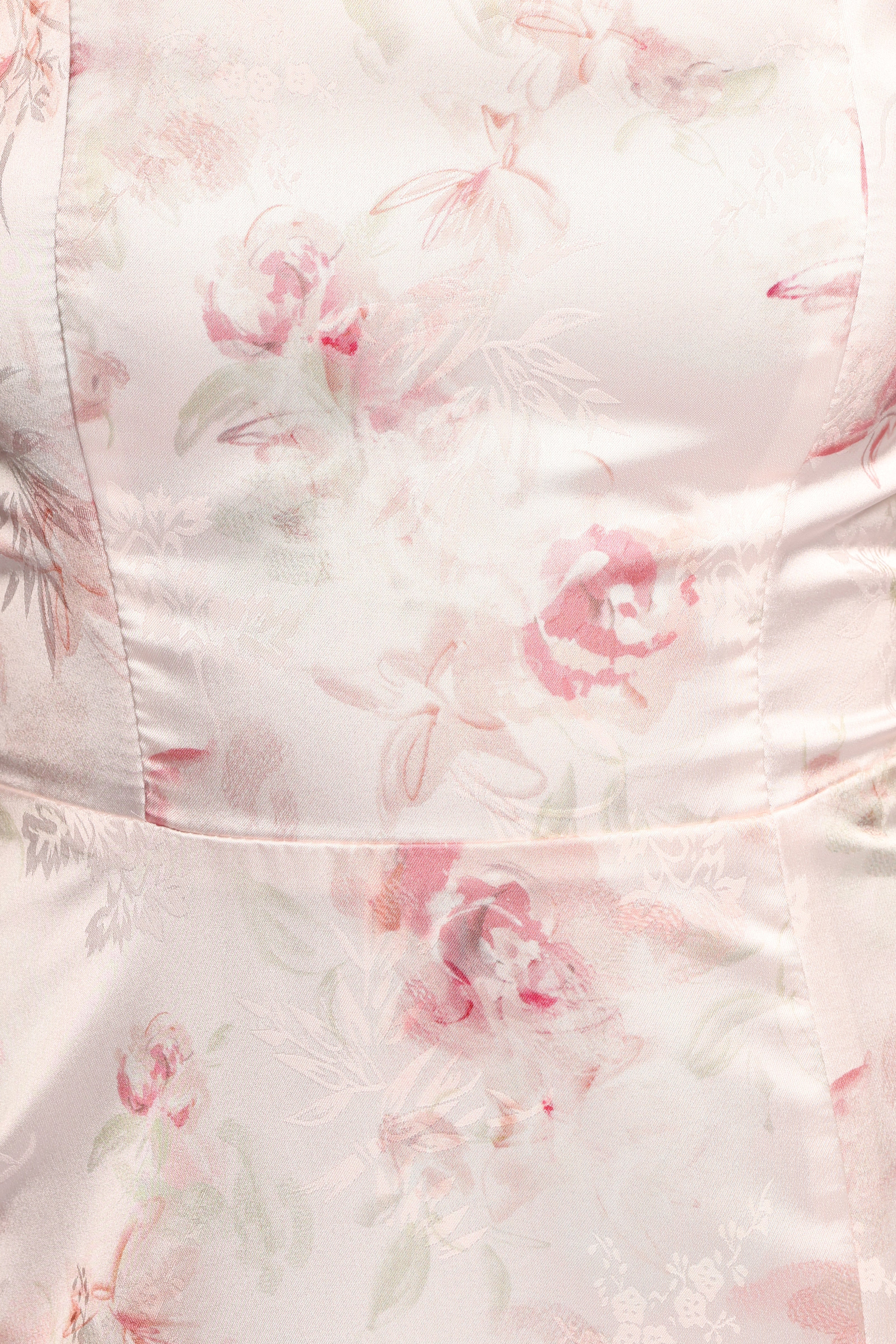Robe midi Zane - Imprimé floral rose