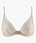 Illusion Fauve Wired Triangle Bra White Tea