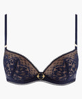 Illusion Fauve Soutien-gorge push-up coques Bleu Crépuscule