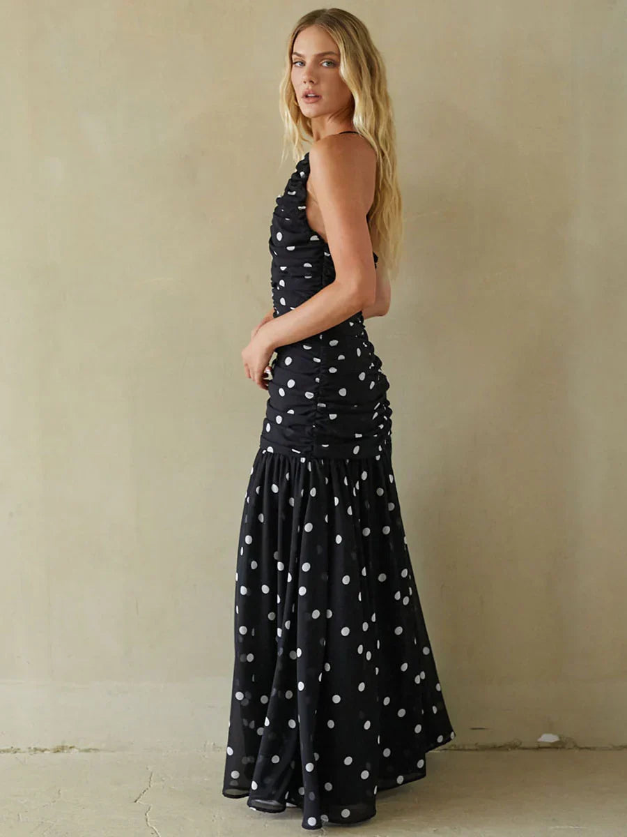 Robe longue froncée Tansy