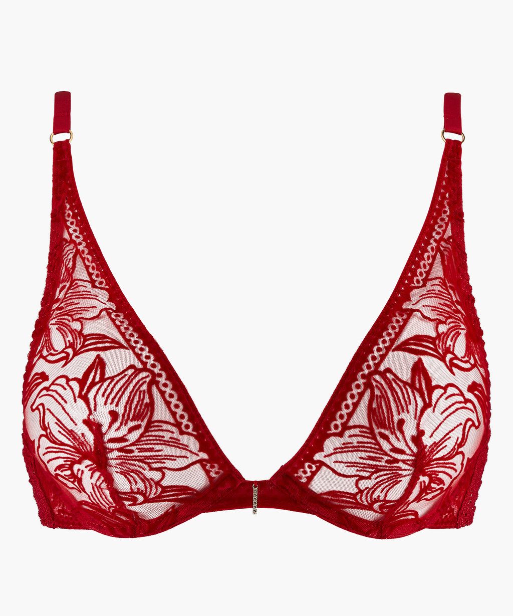 Cœur à Corps Rebel Red Underwired Triangle Bra