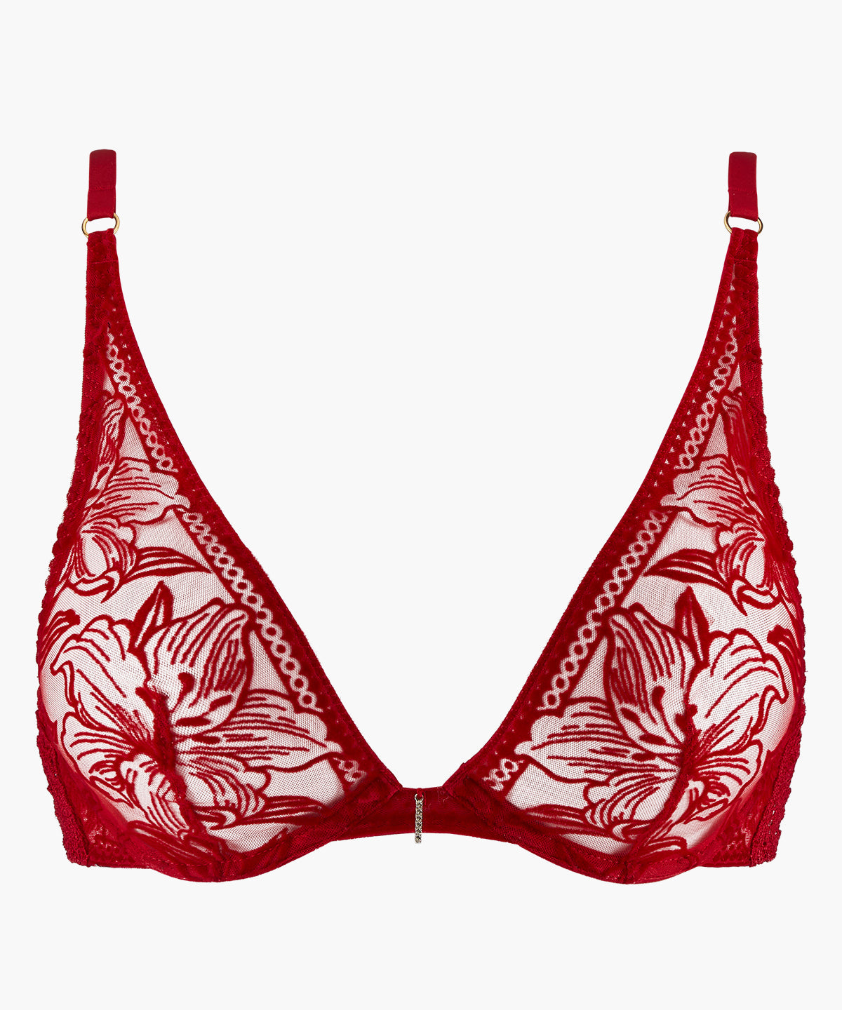 Cœur à Corps Rebel Red Underwired Triangle Bra