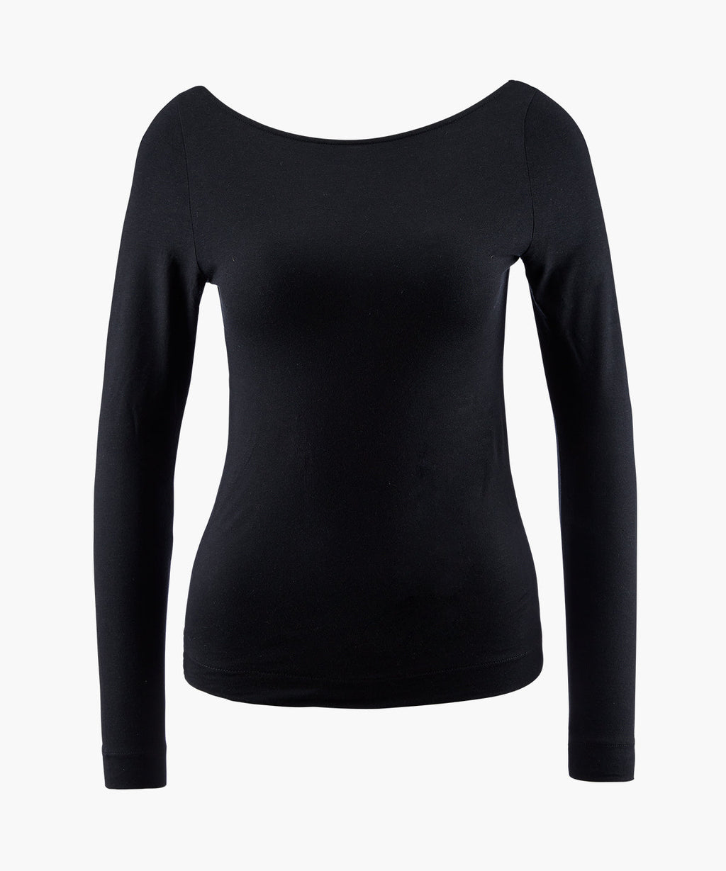 Night Crush Top manches longues Noir
