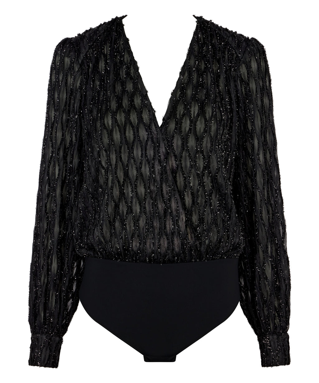 Les Bodys by Aubade Body Manches Longues Noir
