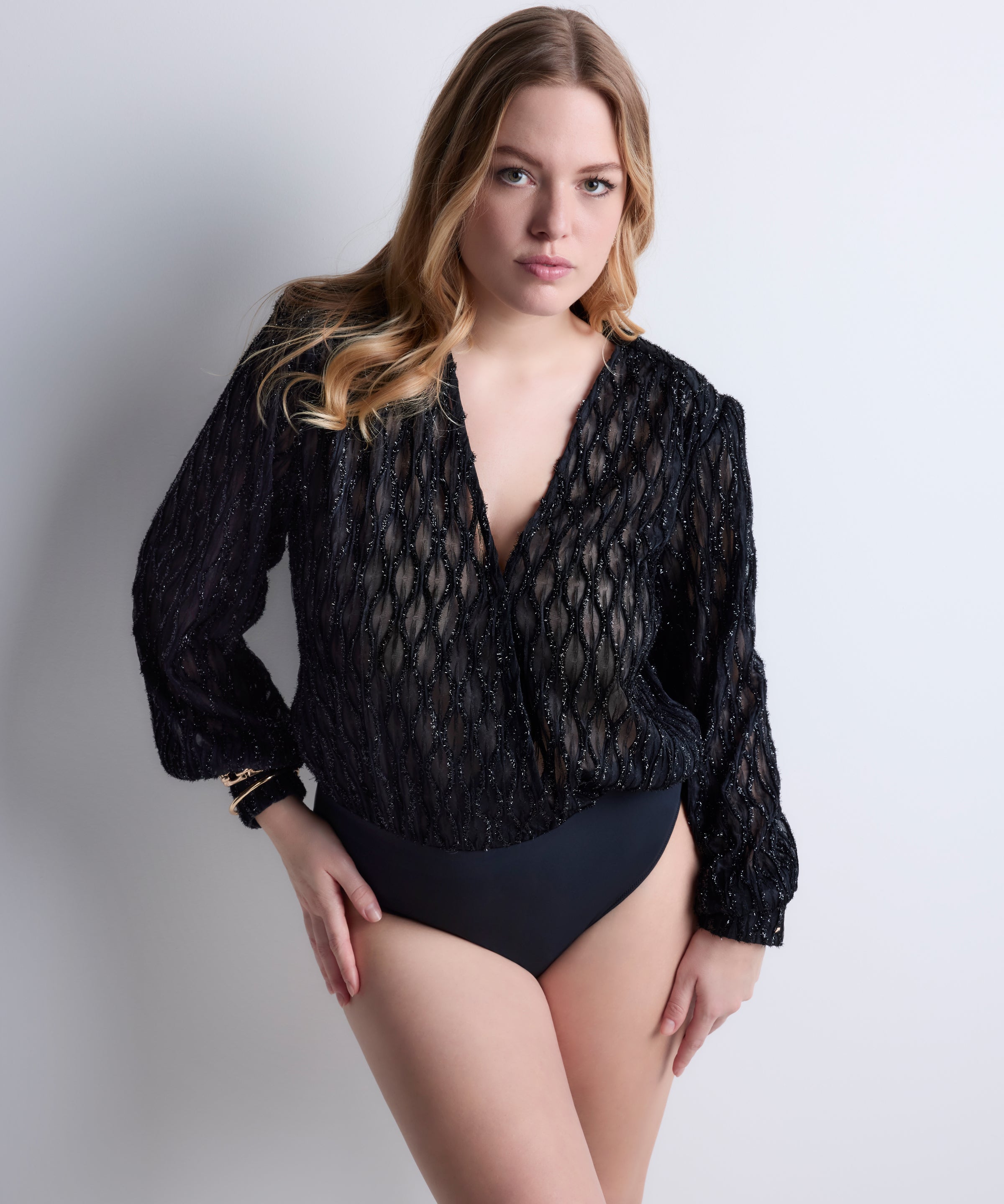 Les Bodys by Aubade Body Manches Longues Noir