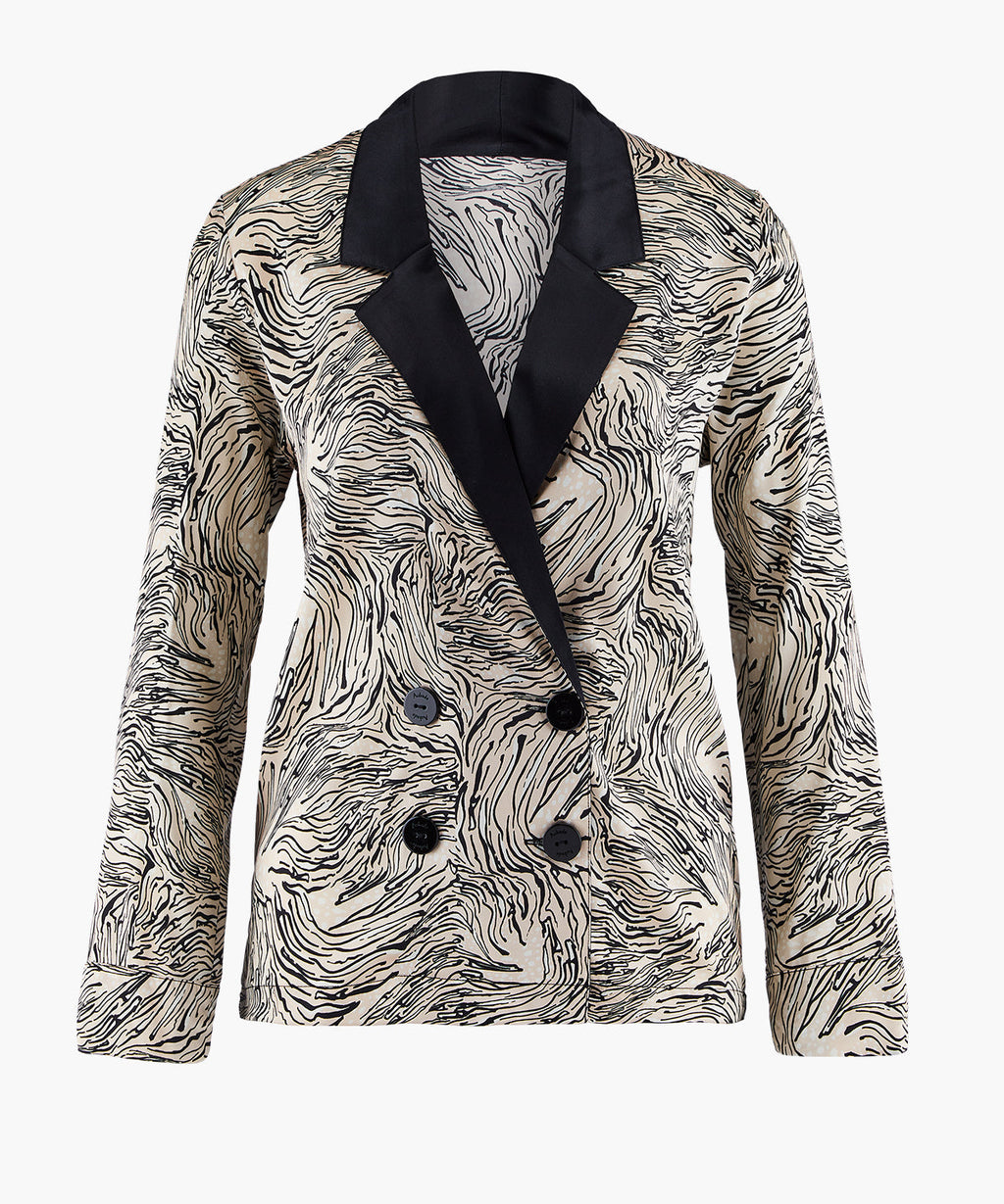 Smocky Night Blouse Féline