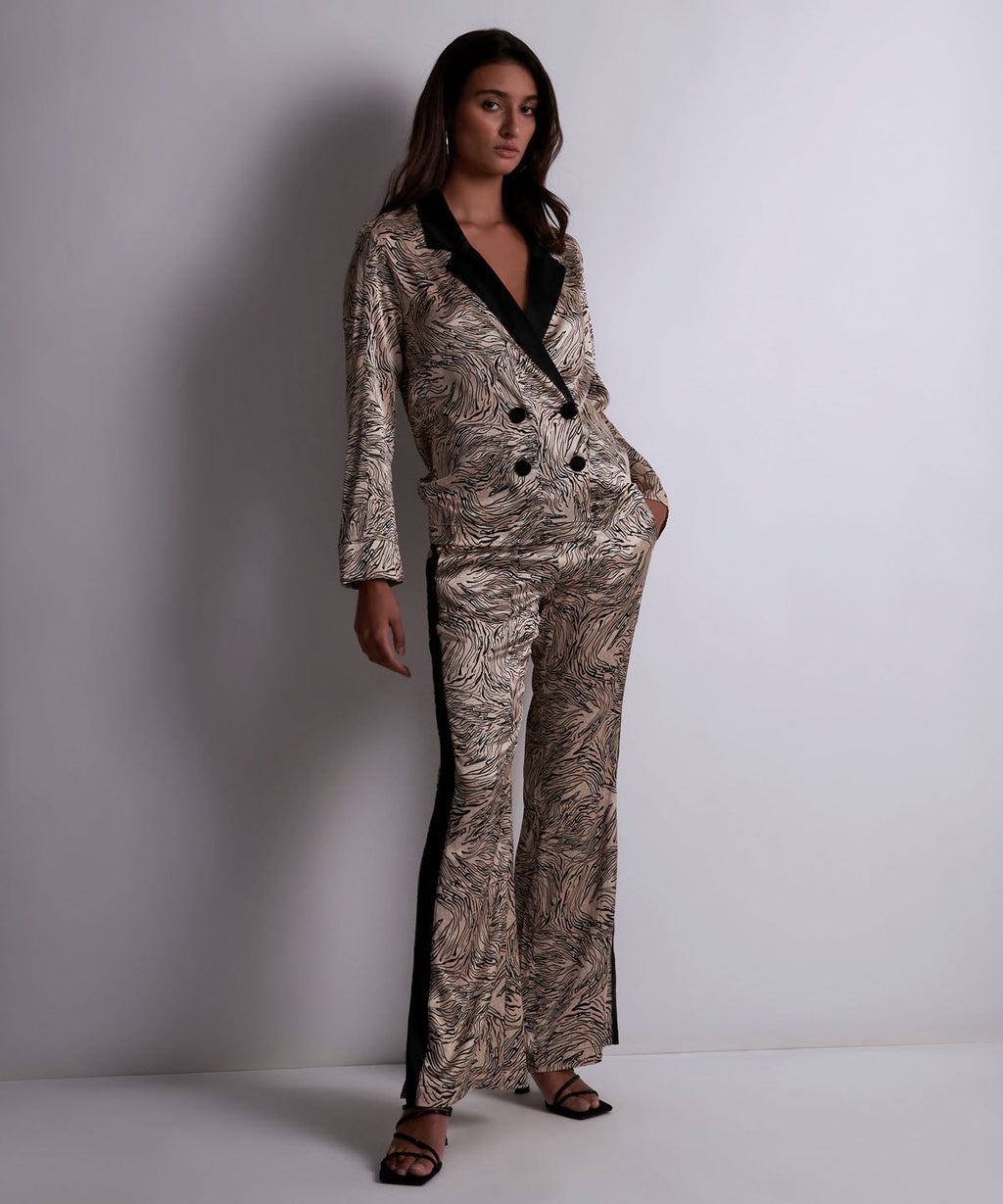 Smocky Night Blouse Féline