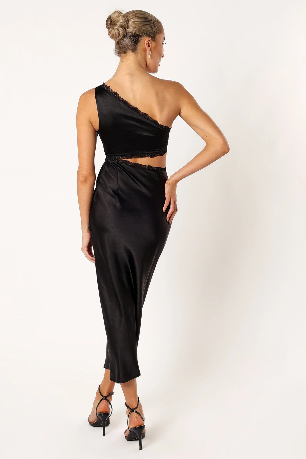 Robe midi longue Alta - Noir