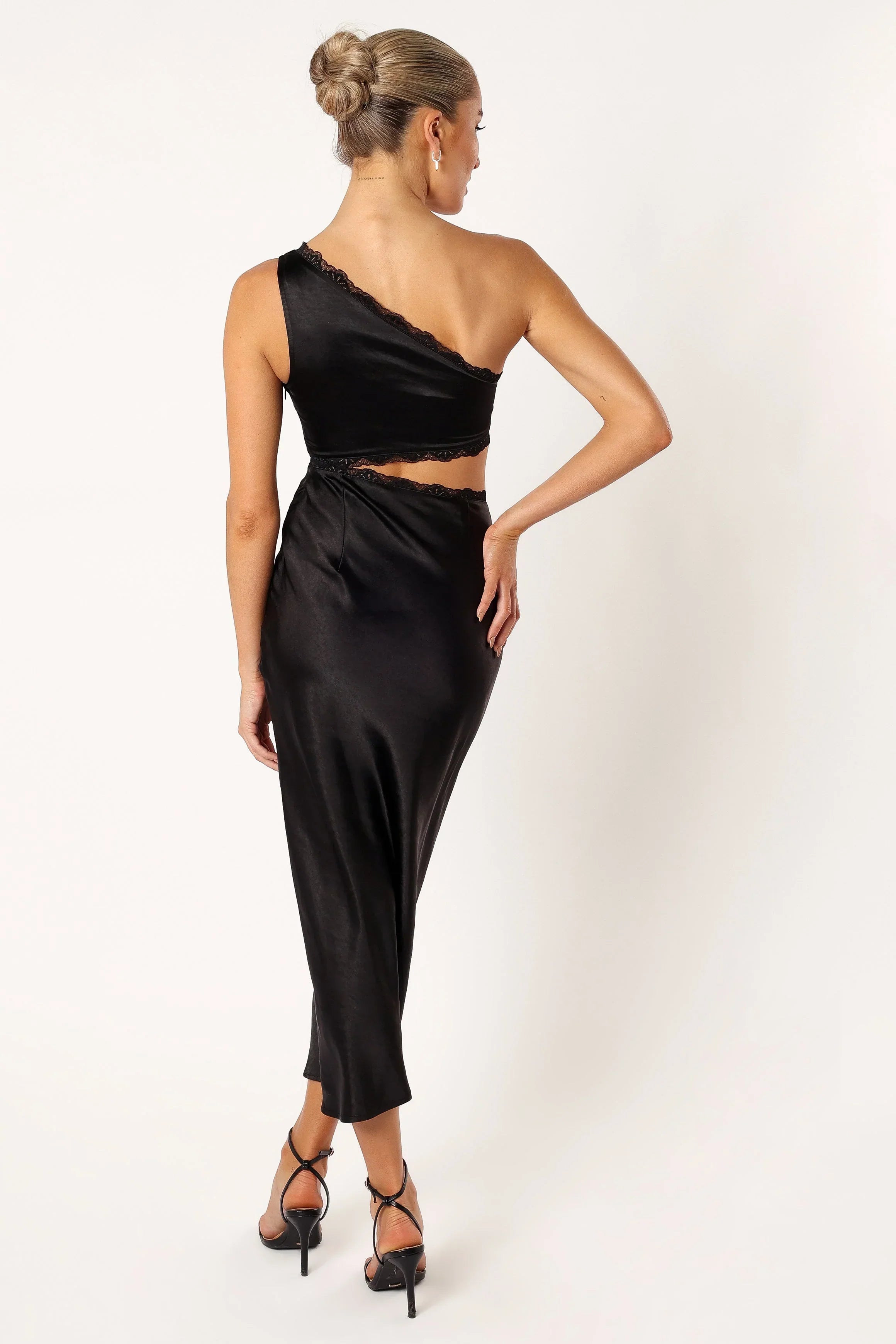 Robe midi longue Alta - Noir