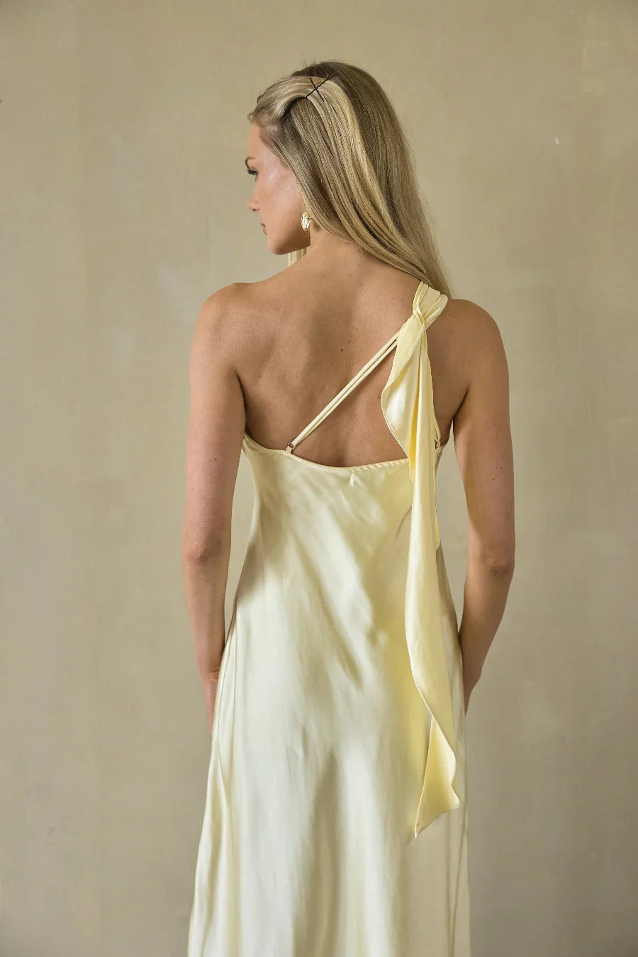 Sarahi Ruffle One Shoulder Maxi Dress