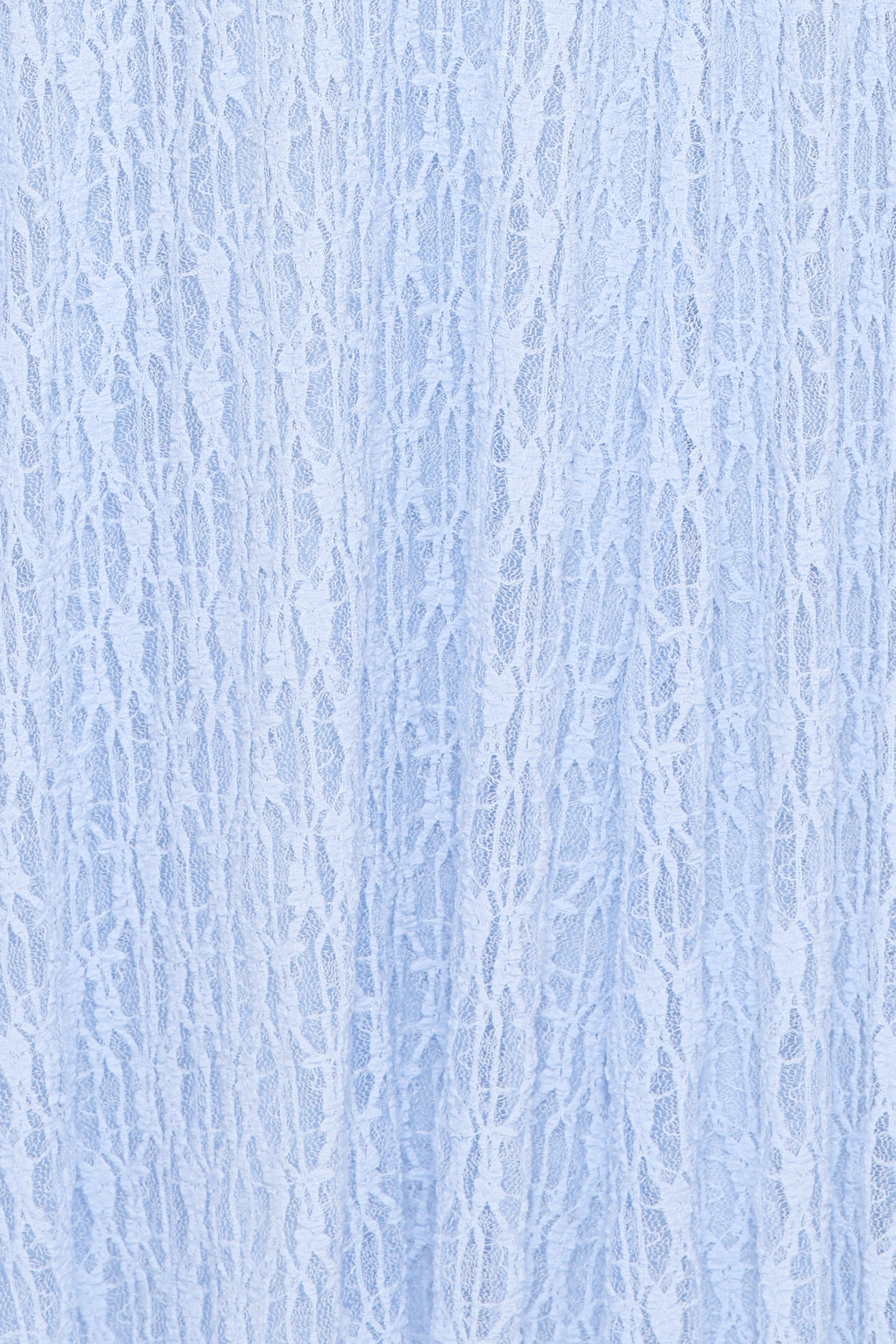Robe longue en dentelle Kirsten - Bleu Myosotis