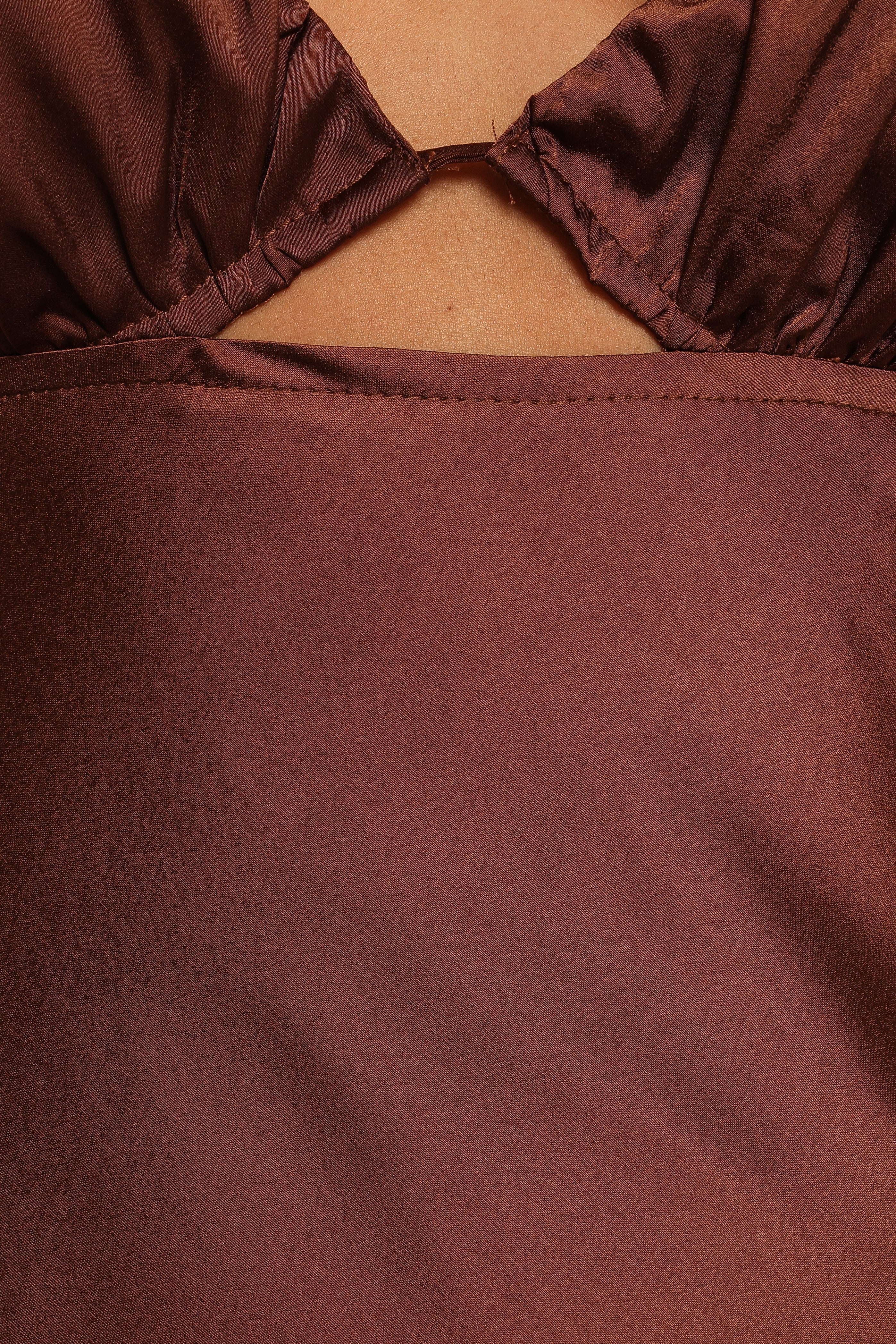 Robe longue Amalia – Chocolat